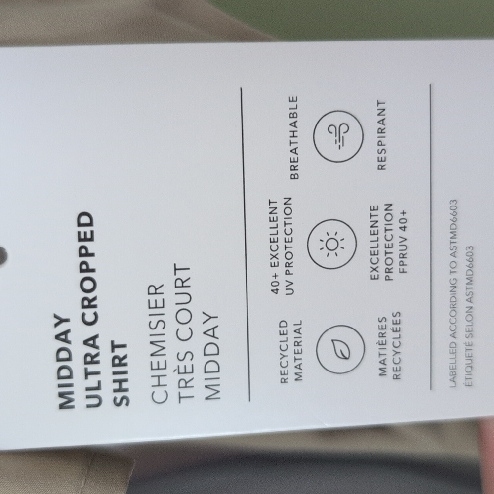 Athleta Mid-day Ultra Cropped Beige Button-Front Shirt Jacket - Picture 5 of 12